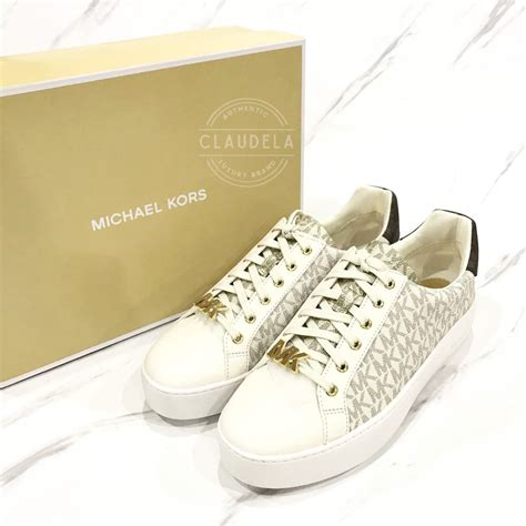 poppy lace up michael kors vanilla|Michael Kors poppy shoes.